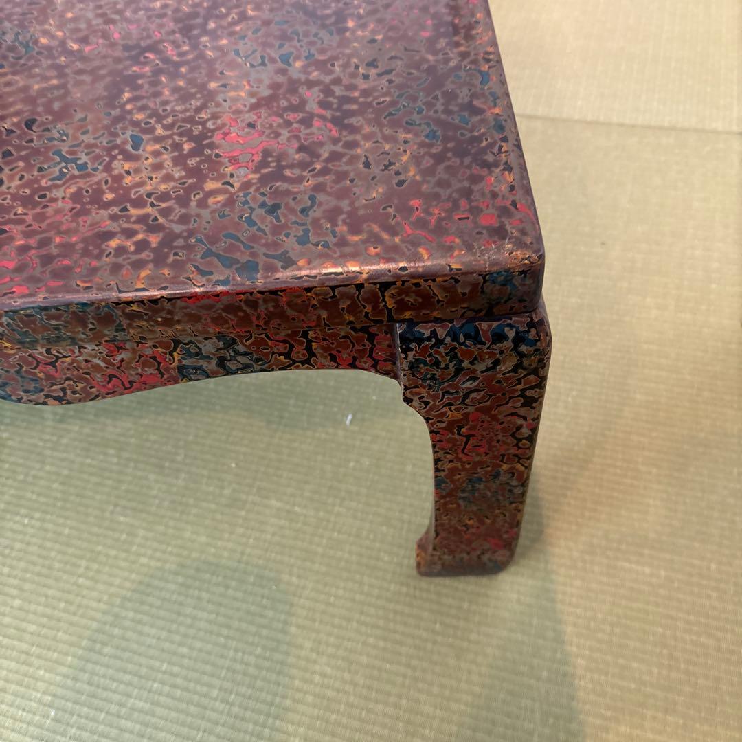 津軽塗 テーブル 座卓 伝統工芸品 漆塗り 別途脚部発送の為脚分だけ