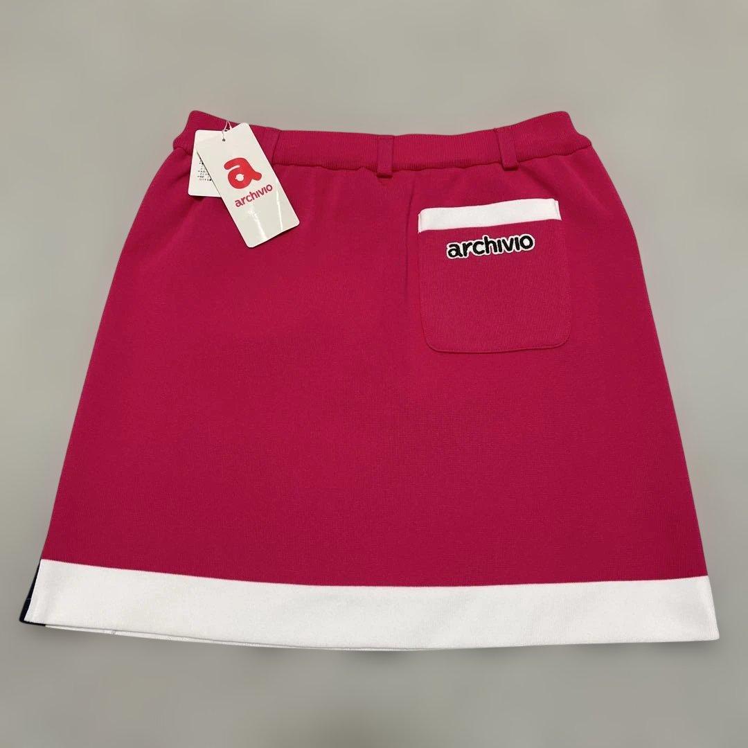 新品タグ付き archivio アルチビオ ピンク スカート ゴルフウェア 38