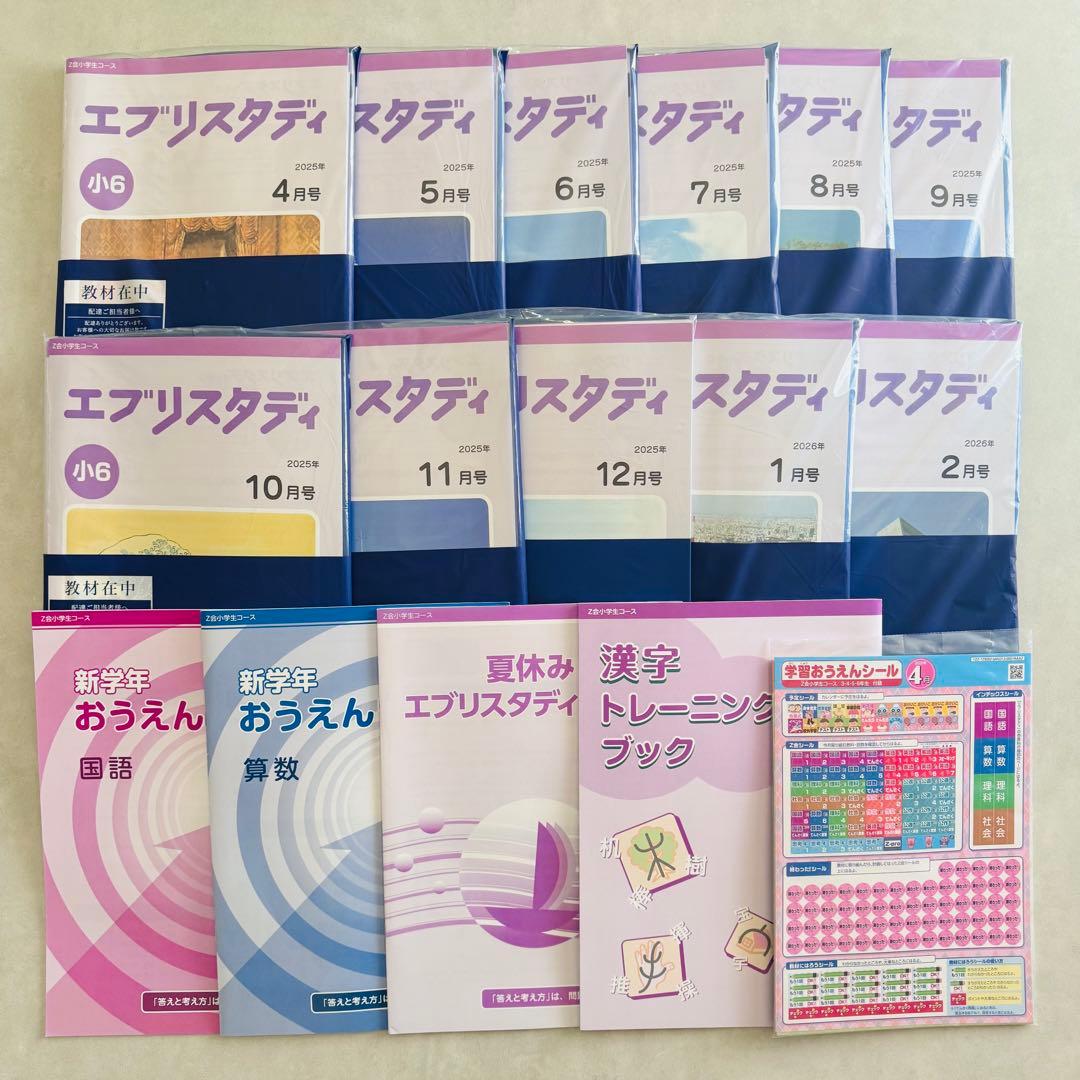 Z会 エブリスタディ 小学6年生 ハイレベル 最新版 1年分 - メルカリ