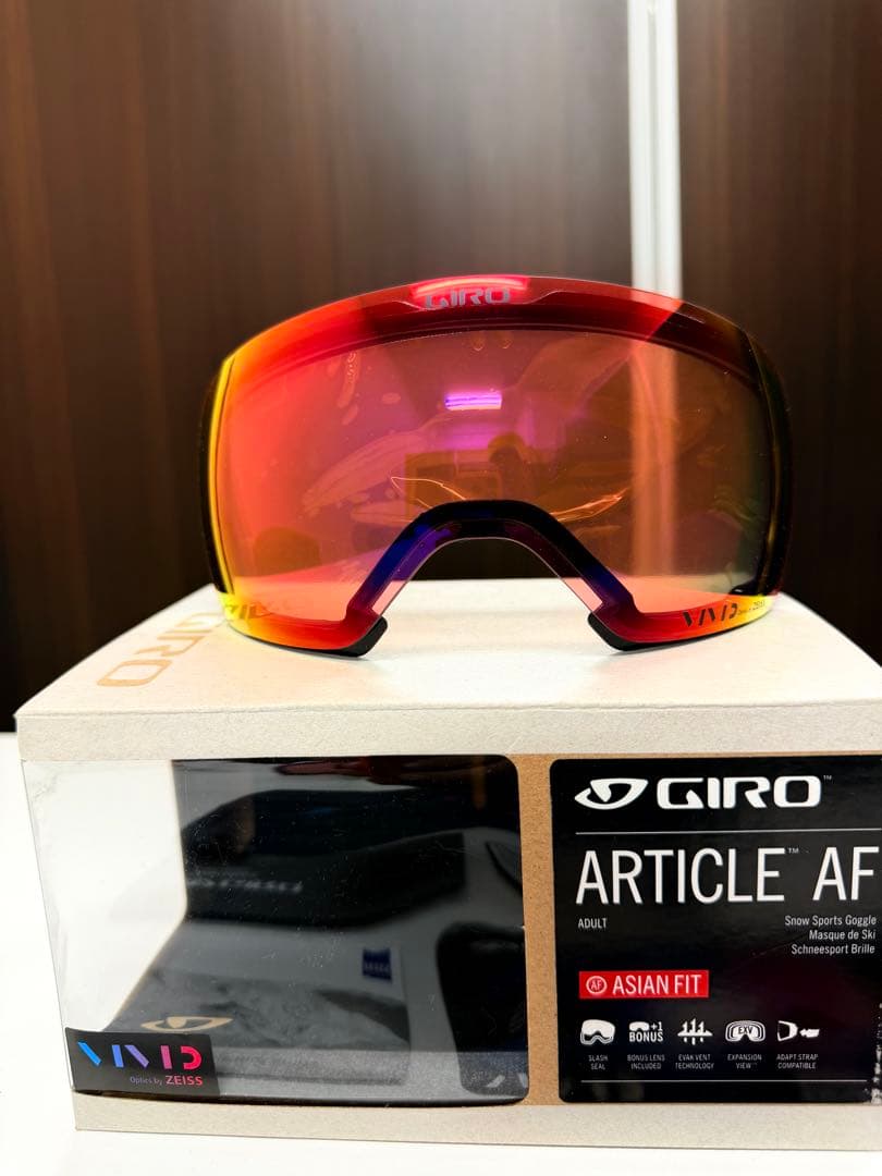 GIRO ARTICLE AF ゴーグル オレンジ/レッド(レンズのみ2枚) - メルカリ