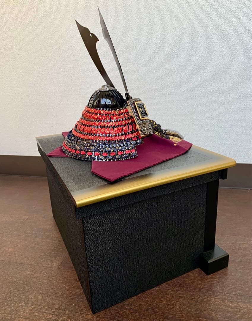 未使用保管】 五月人形 兜飾り 飛翔 兜セット 15号 龍玉作 - メルカリ