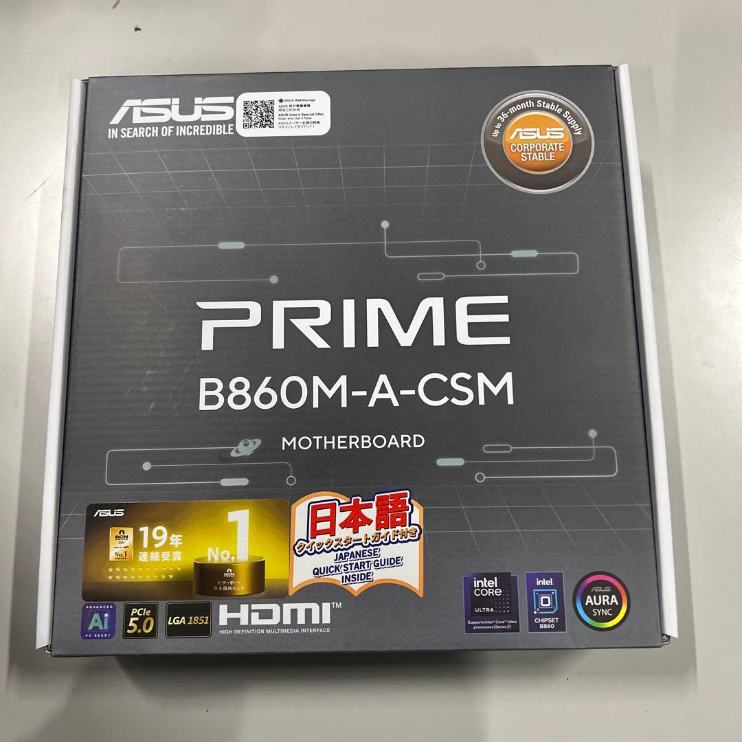 新品・未開封品 PRIME B860M-A-CSM PRIME B860M-A WIFI-CSM | PRIME B860M-A WIFI-CSM | ASUS(エイスース