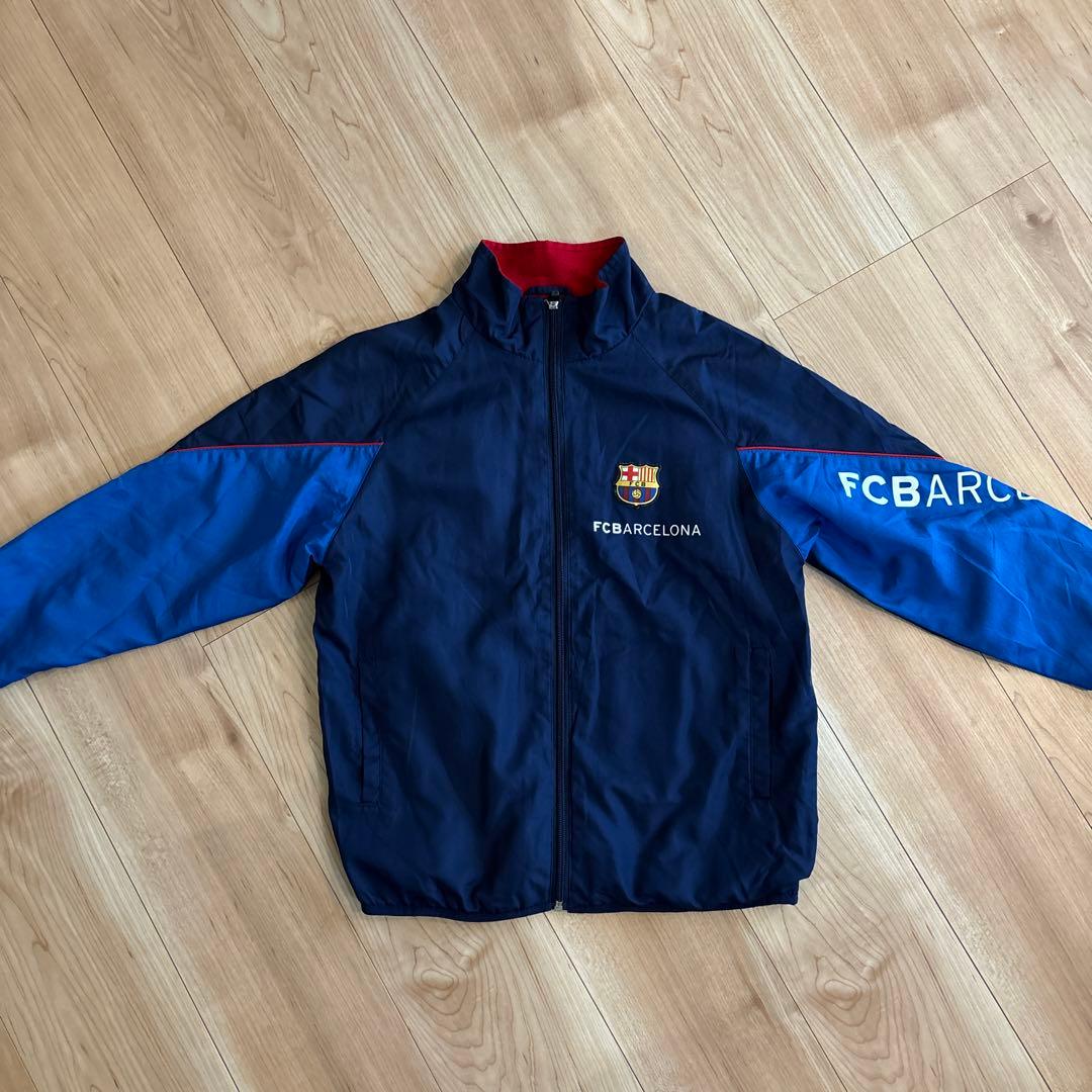 FCバルセロナ ウィンドブレーカー ネイビー - メルカリ