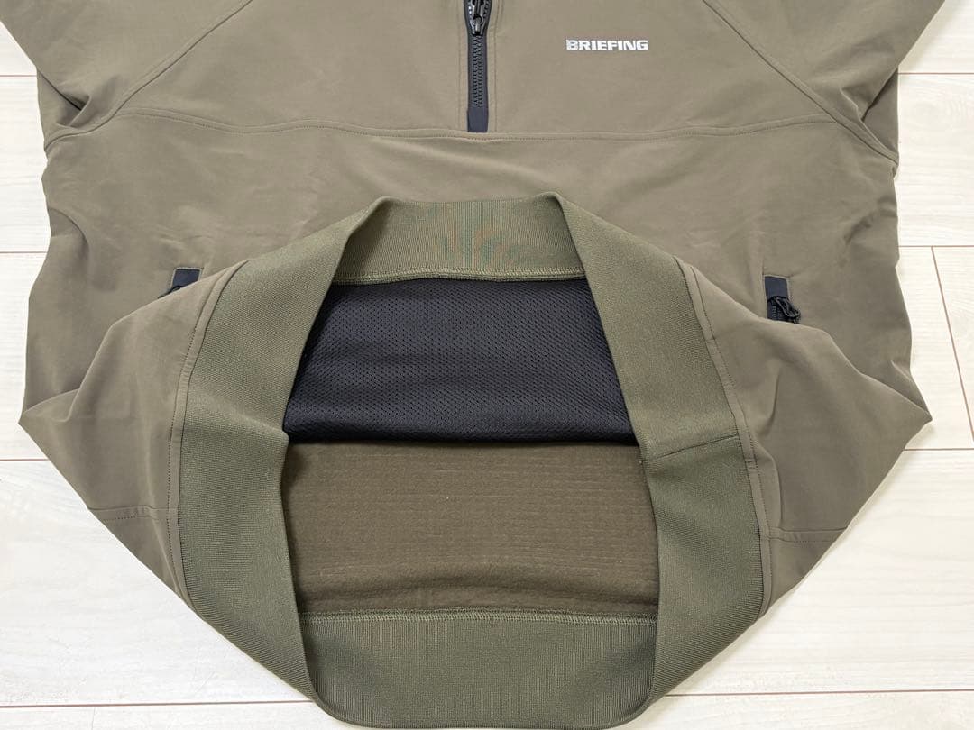 未使用)ブリーフィング ゴルフ メンズ フリースハーフジップ サイズL