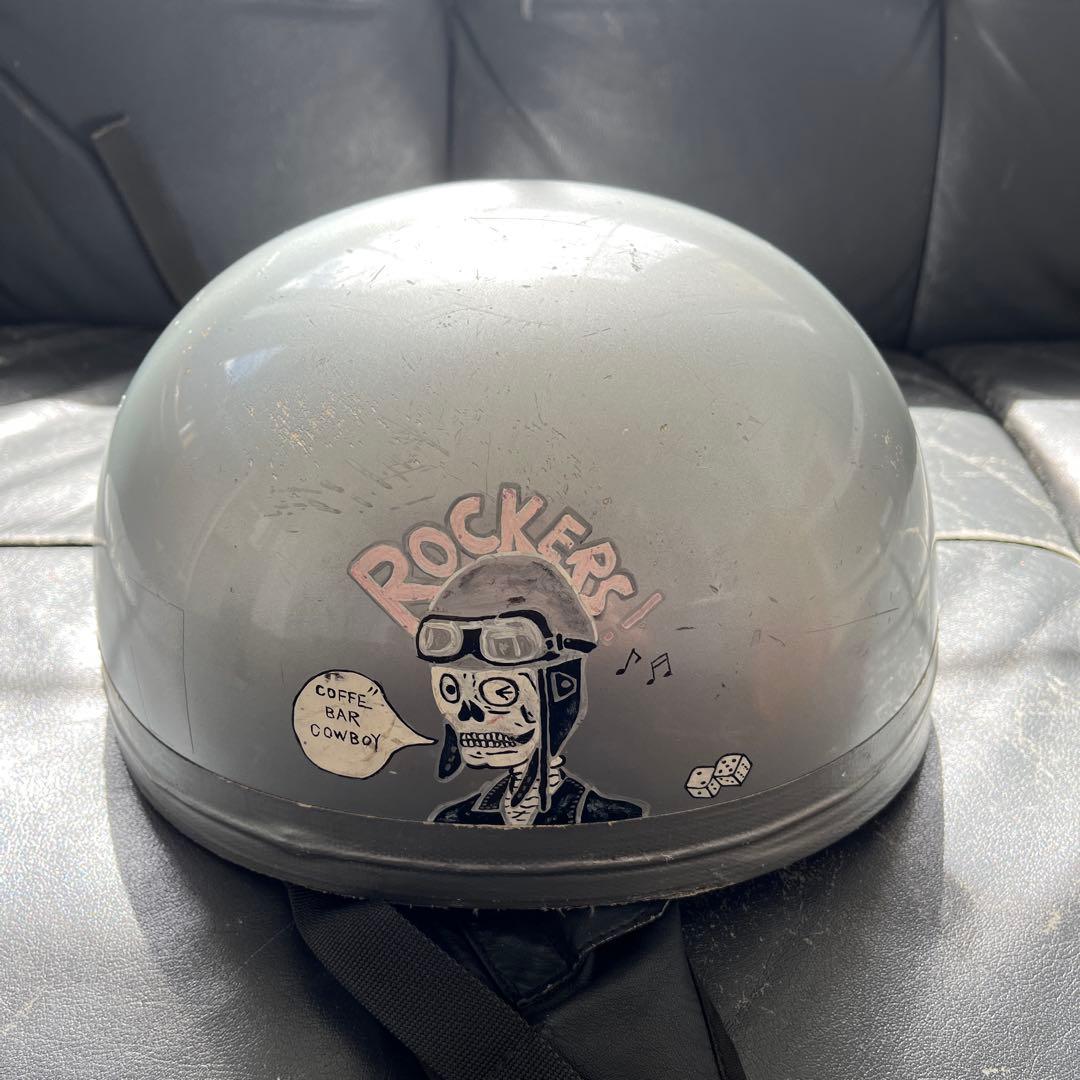 DAVIDAヘルメット 観賞用 シルバー Lサイズ 英国製 クロムウェル