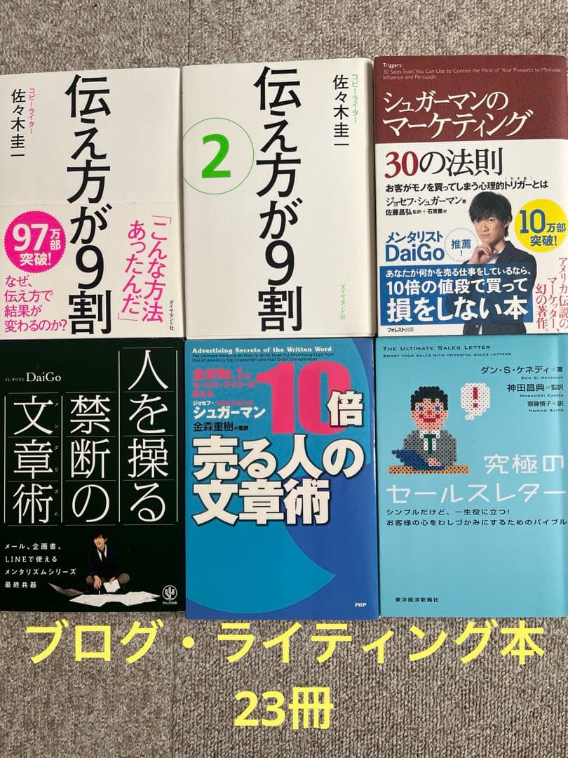 ブログ・ライティング本 23冊 ブログ歴17年のプロが教える売れる文章術 ブログライティングの教科書