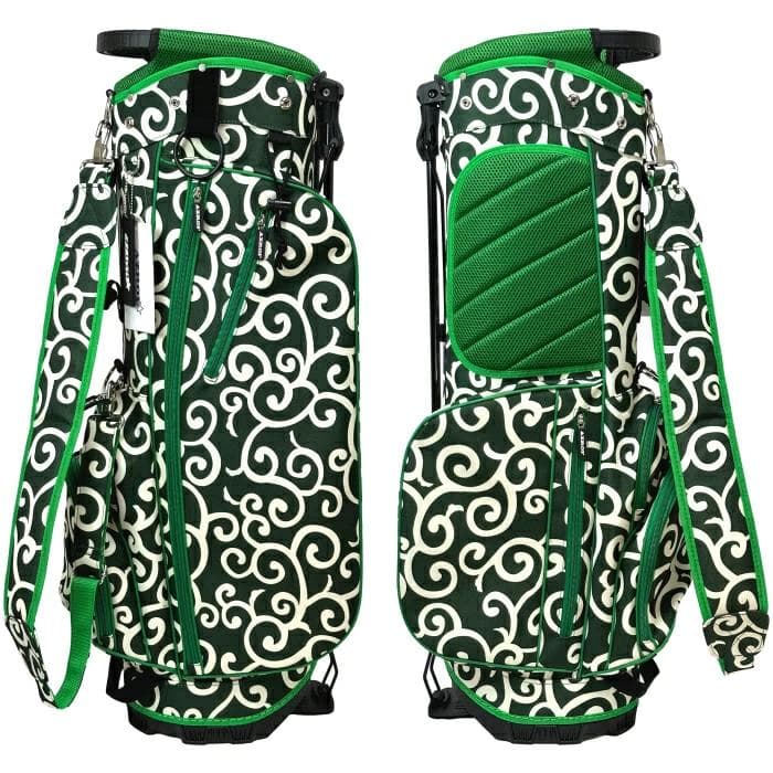 新品】アズロフ AZ-STCB02 スタンド キャディバッグ 9型 唐草模様