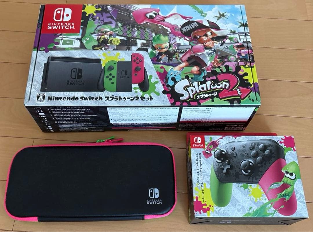 【即発送】Nintendo Switch スプラトゥーン2 プロコンセット Switch】スプラトゥーン2 すぐに遊べる Proコントローラーセット