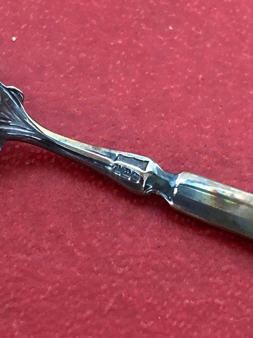 ビンテージ　純銀製　S.J.Rose & Son デミタススプーン　アンティーク