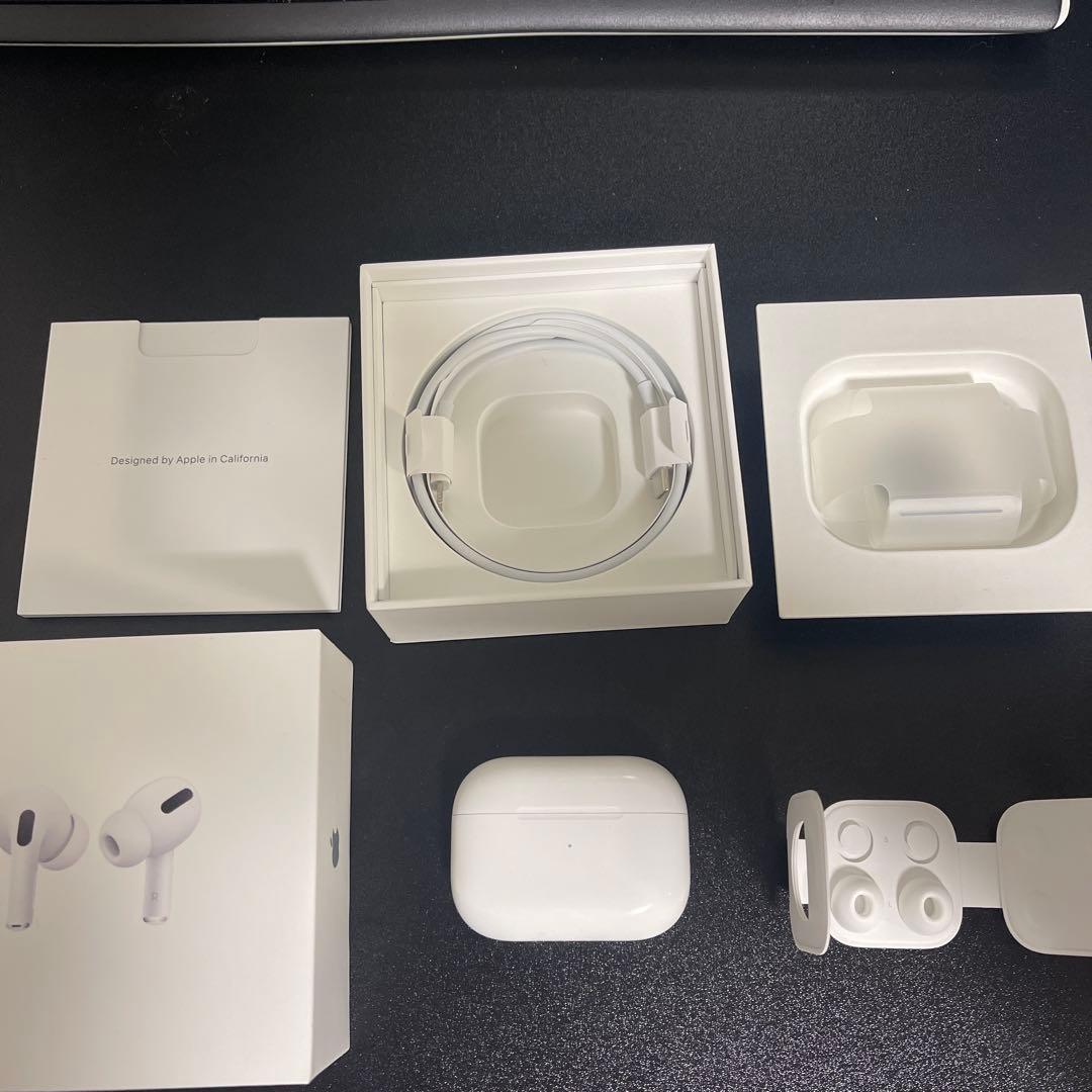 【純正】AirPods Pro 第一世代 本体 付属品付き Apple 純正 AirPodsPro （第1世代） 充電ケース（付属品付） - メルカリ