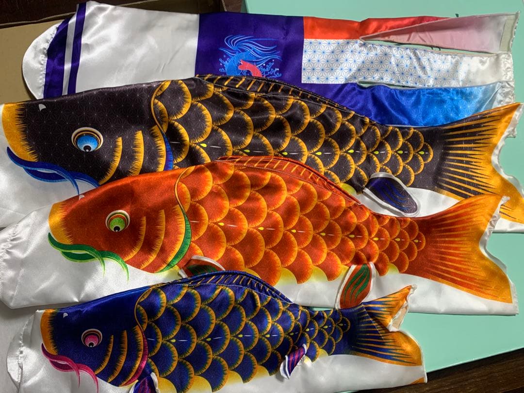 鯉のぼり　室内用　すこやか鯉　使用品　こいのぼり 鯉のぼり | 室内飾り | 慶祝の鯉 吉兆 | 徳永こいのぼり