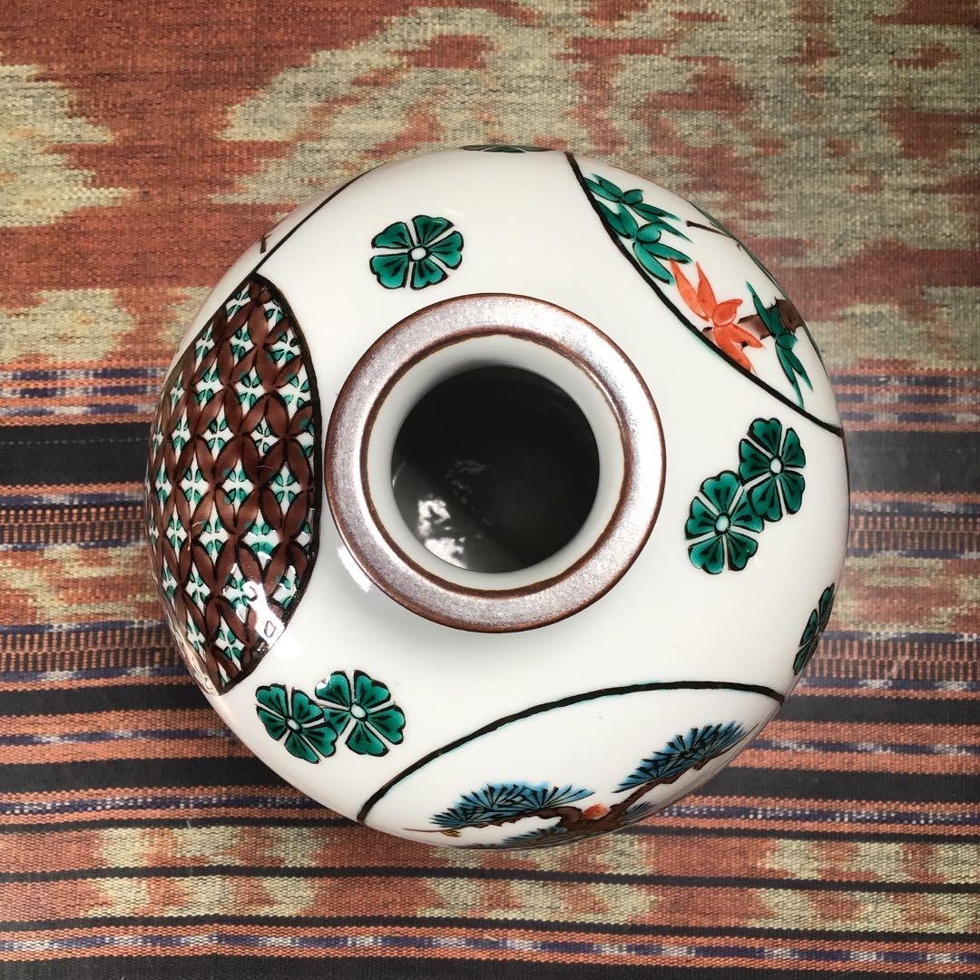 メルうー特価』 九谷焼 三代 三ツ井為吉 花瓶 小さい - メルカリ