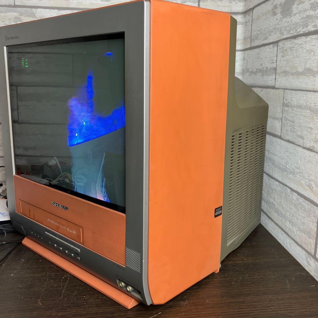 SHARP 15インチ テレビデオ 2000年 VT-15FN1-D 本体のみ - メルカリ