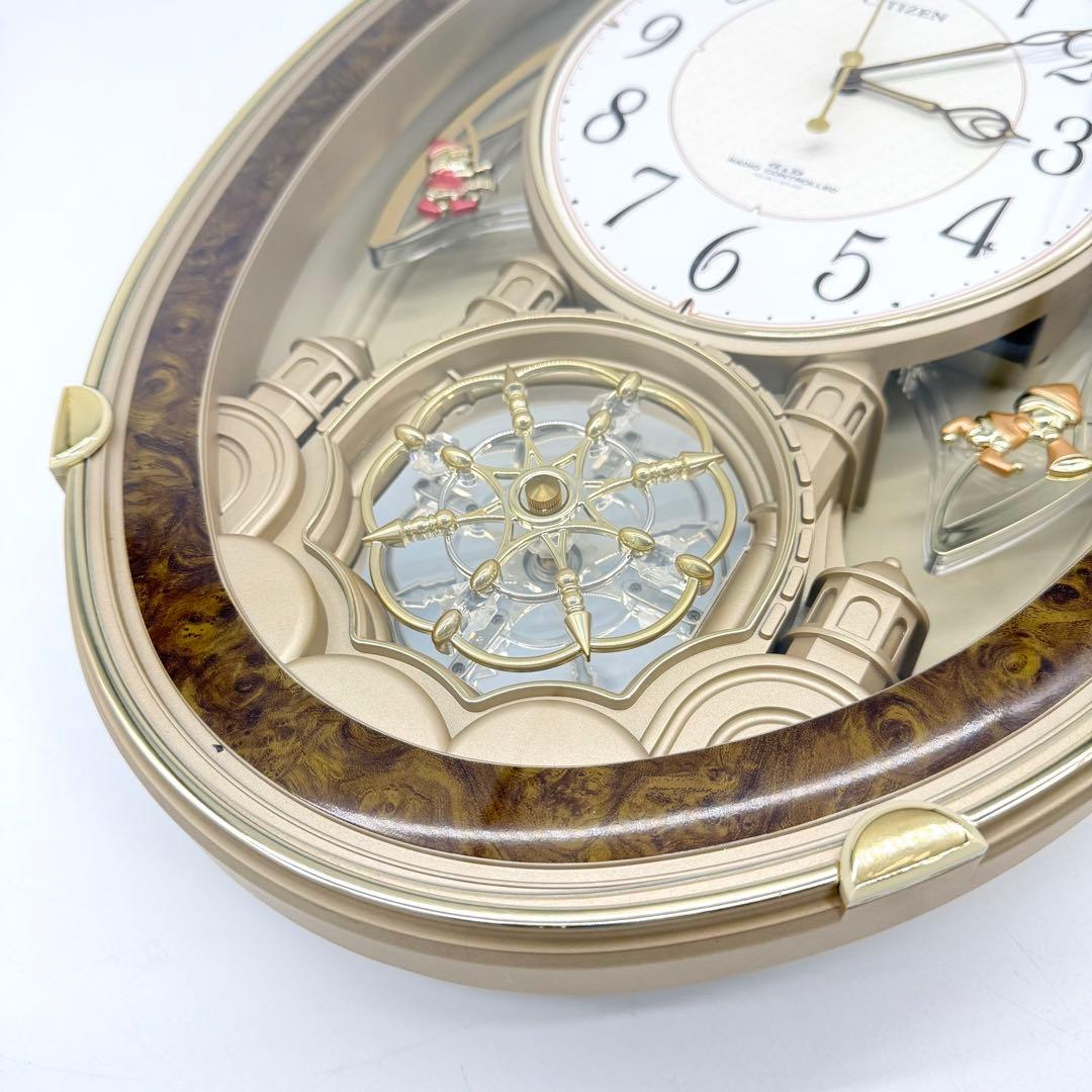 4MN484-0 からくり電波時計 ロディ パルミューズクイーンダムDX 稼動品