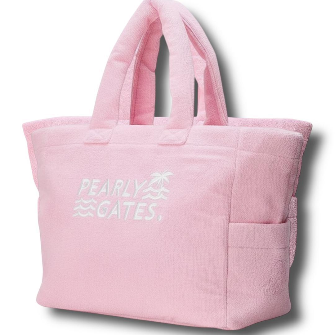 定価3万 新品 パーリーゲイツ パイル生地 大容量 ロッカー バッグ ロゴ