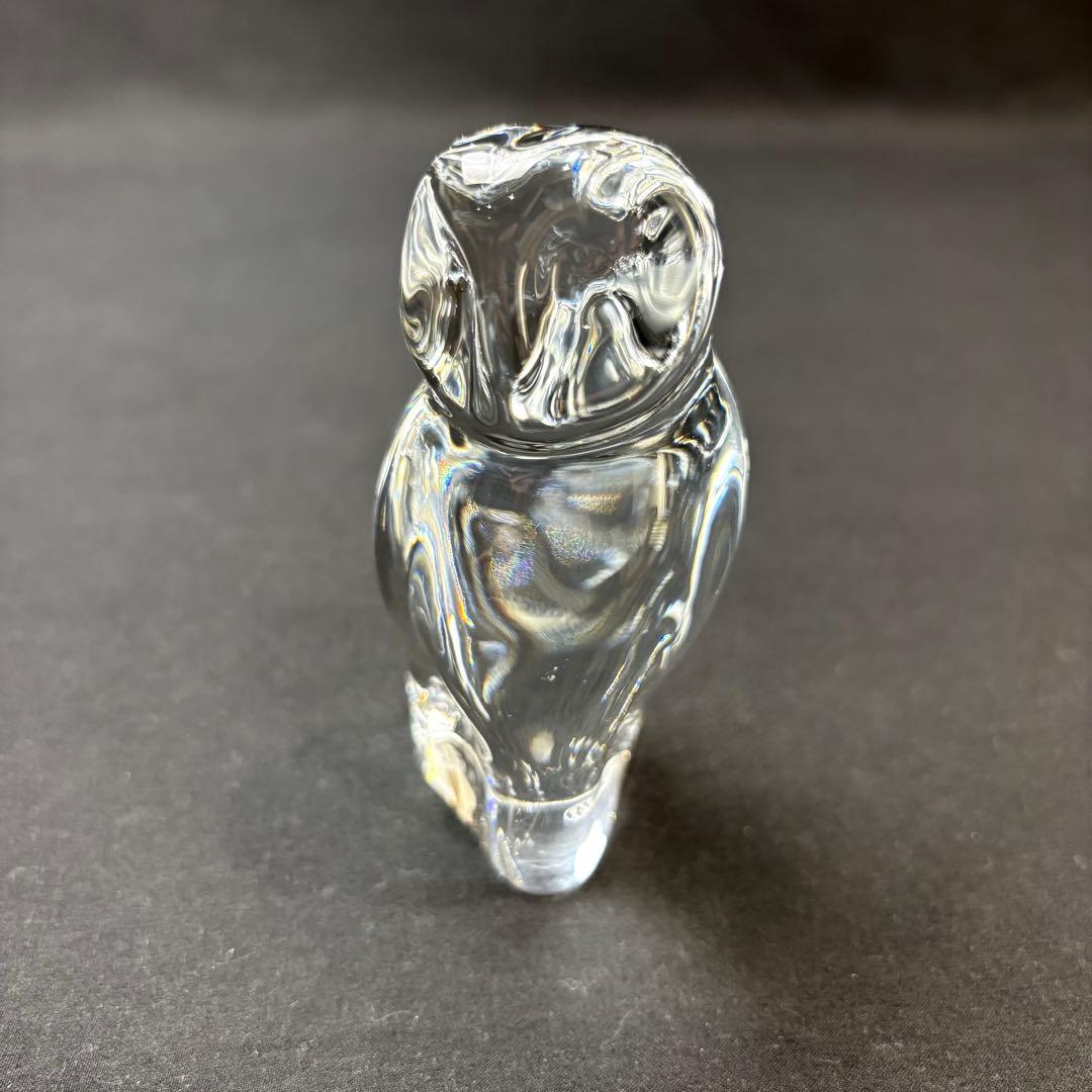 Baccarat バカラ クリスタル ガラス フクロウ 置物 オブジェ - メルカリ
