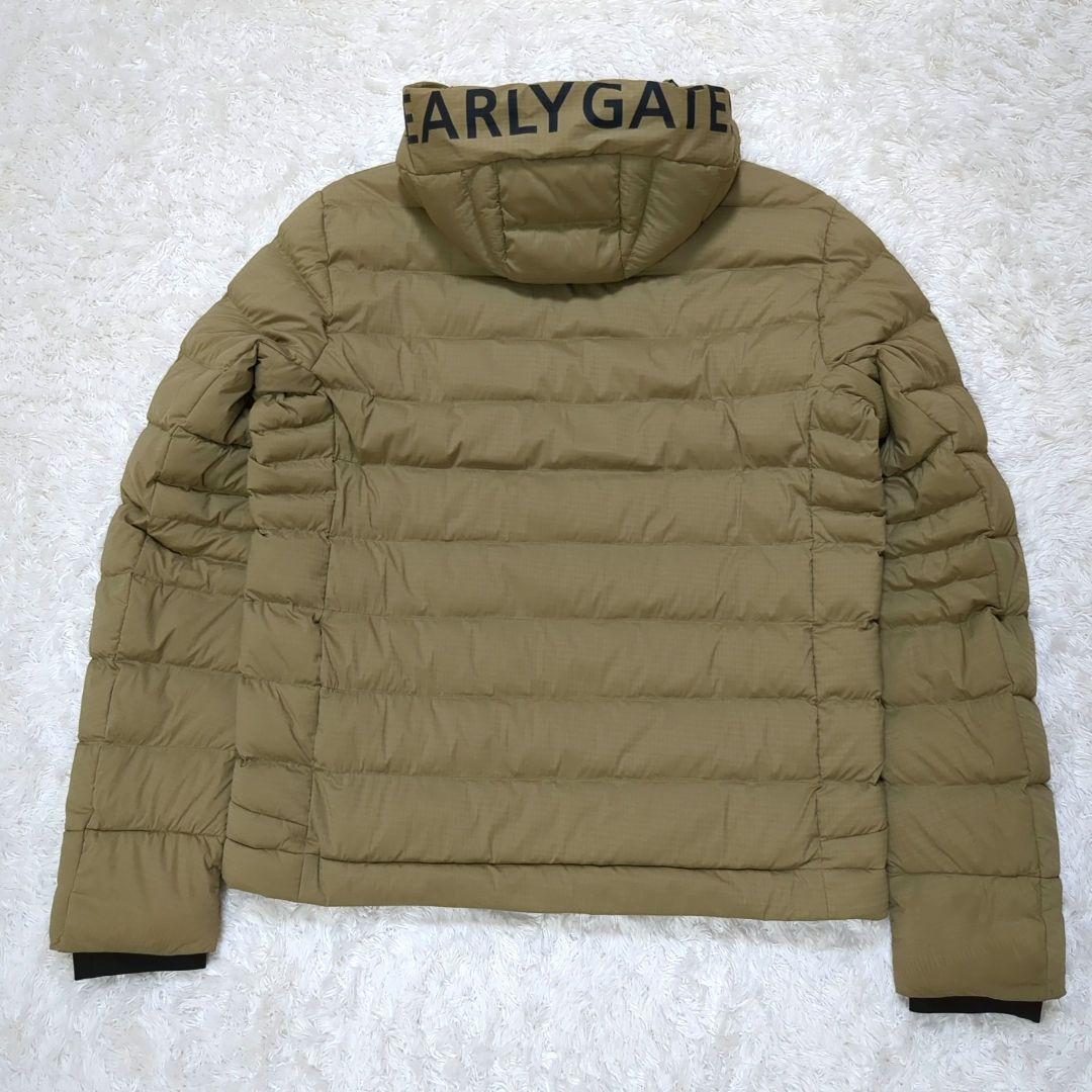 パーリーゲイツ セットアップ ストレッチ 中綿 ビッグロゴ ベージュ