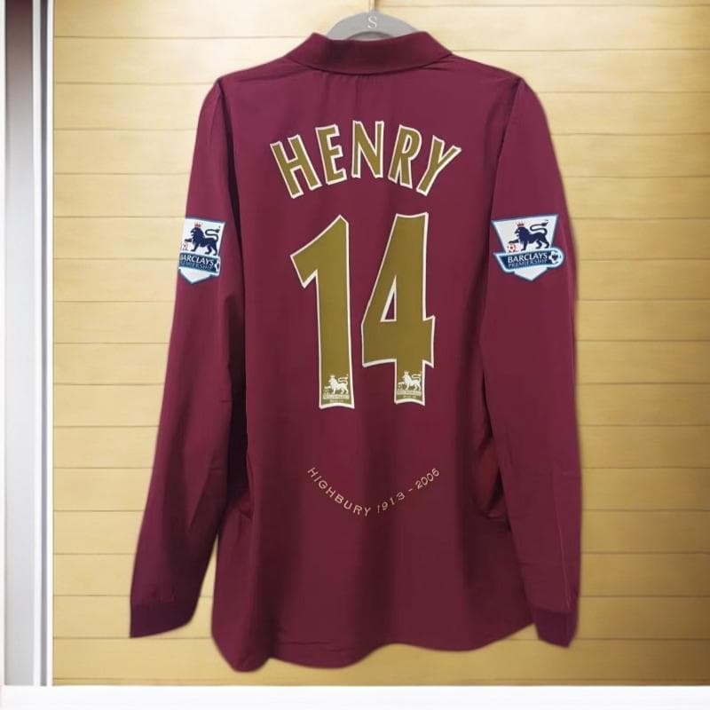 05-06 アーセナル ヘンリー 14番 長袖 シャツ HENRY - メルカリ