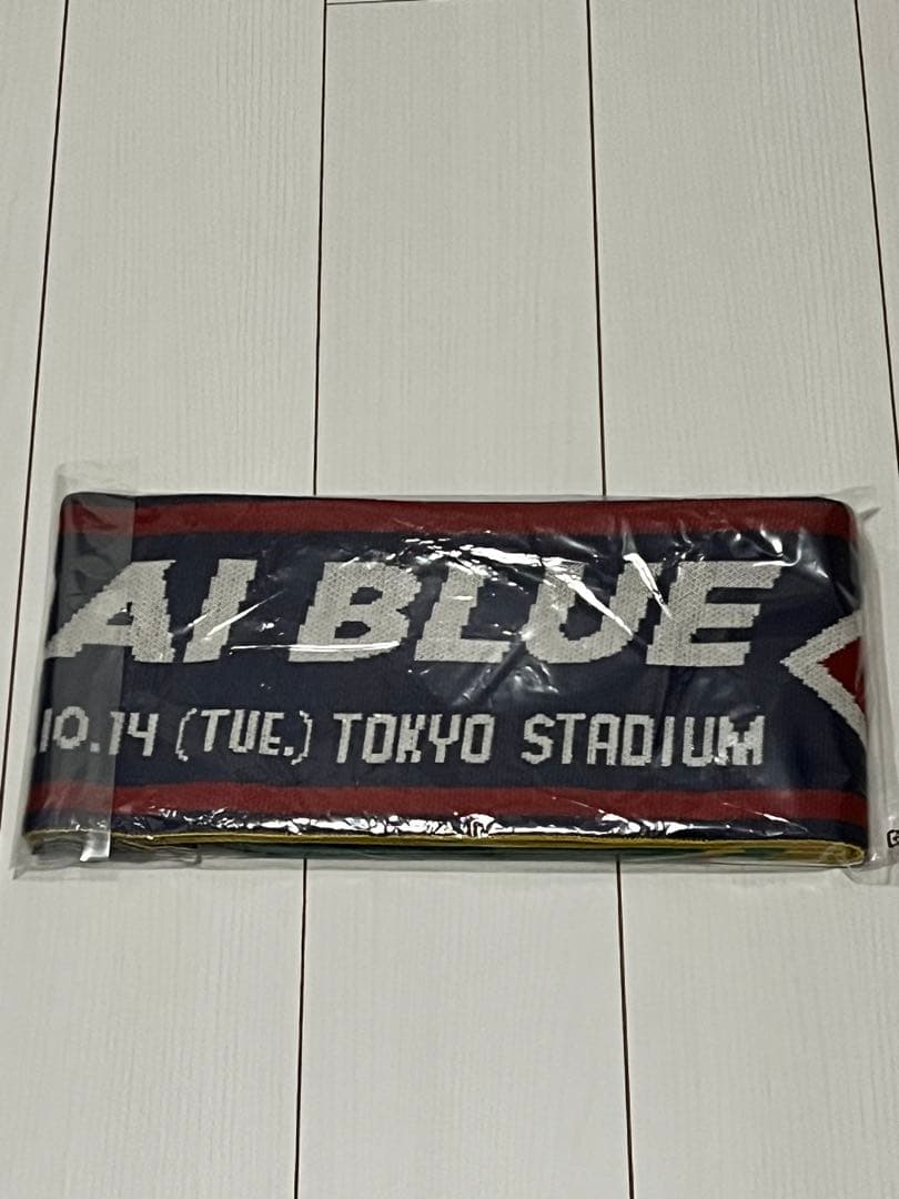 SAMURAI BLUE ニットマフラー 日本代表vsブラジル - メルカリ