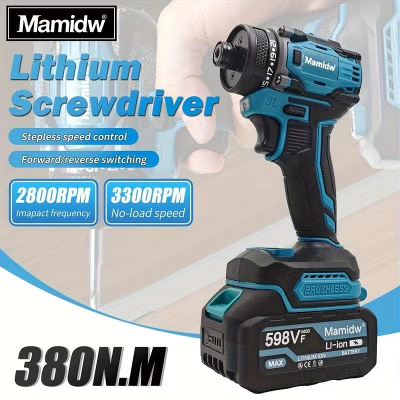 New最安値【Mamidw 380N.Mコンパクト コードレス電動ドライバー