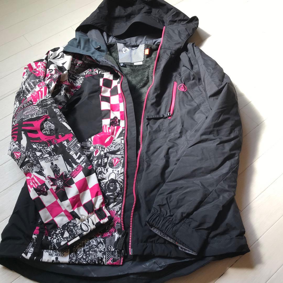 Volcom スノーボードウェア 女性用 ブラック/ピンク - メルカリ