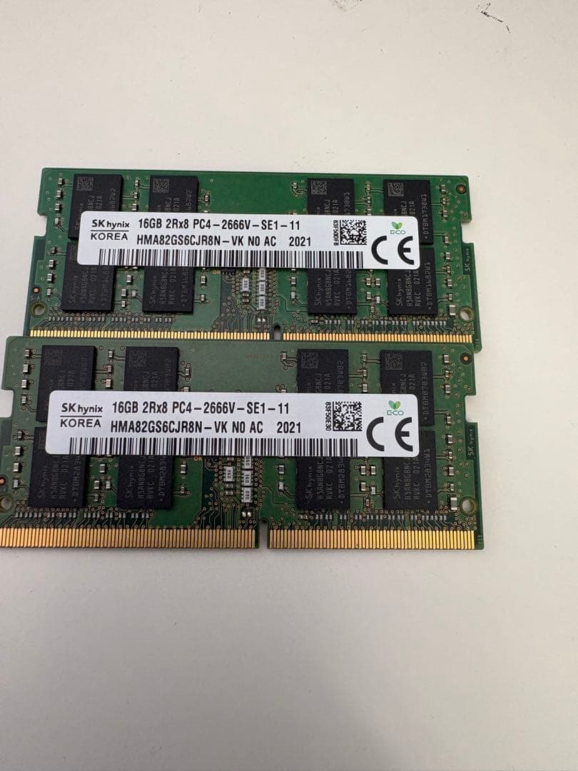 SKハイニックス 16GB DDR4 メモリ PC4-2666V 2枚 Amazon.co.jp: サーバーメモリのみ - SK HYNIX 16GB PC4-2666V-R DDR4