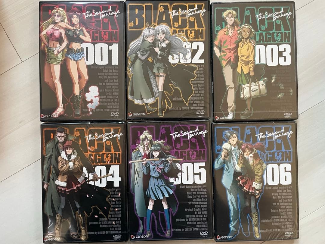 【未開封】初回限定盤BLACK LAGOON DVDフルセット 全巻