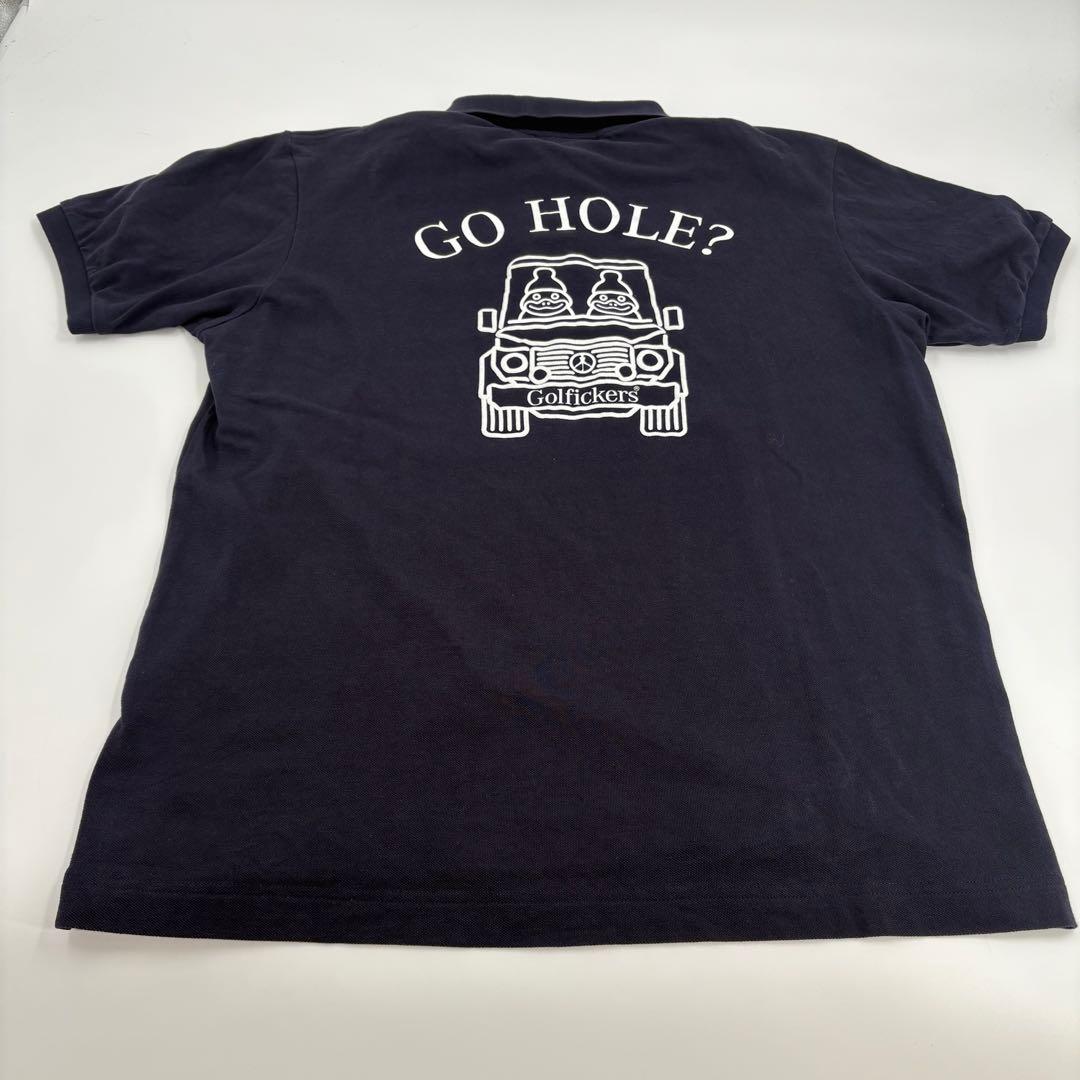 Golfickers ゴルフィッカーズ ポロシャツ XL 紺 ネイビー 862 - メルカリ