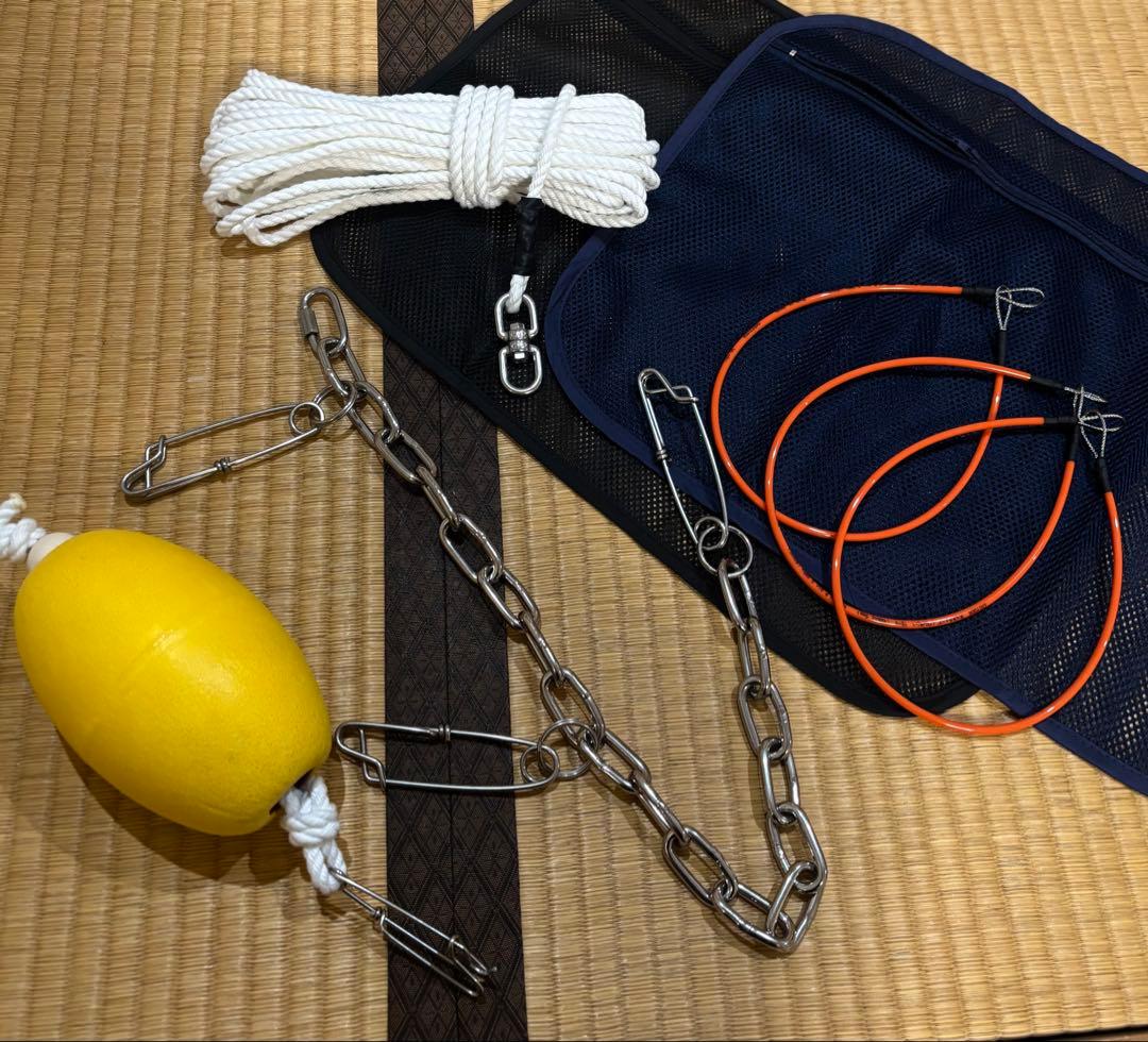 ISIDAI 石鯛ストリンガー　フルセット　口白　子アラ　メッシュケース付き ISIDAI 石鯛ストリンガー フルセット 口白 子アラ メッシュケース付き