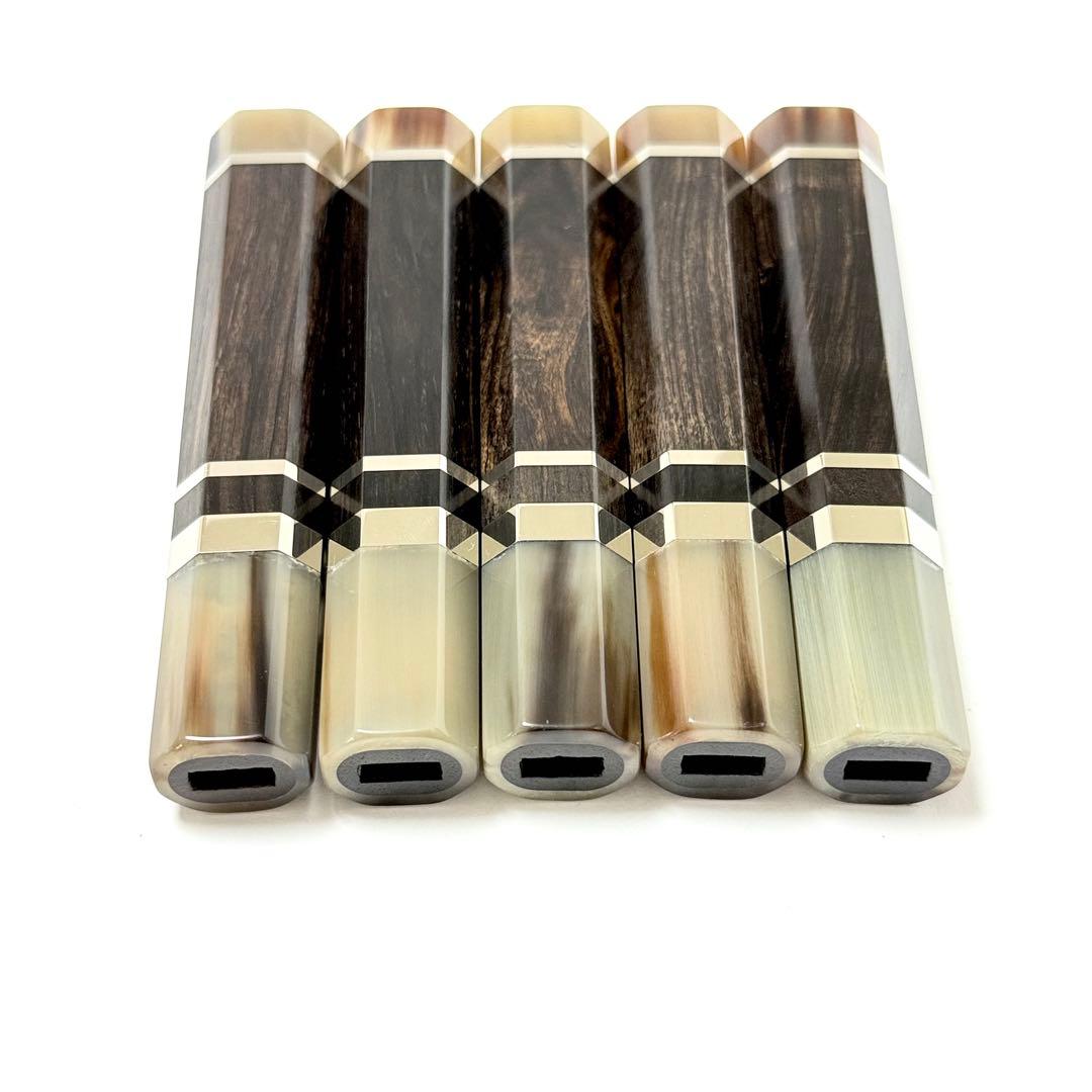 5本セット 三段 白水牛角 柳刃300 黒檀 柳刃尺 包丁の