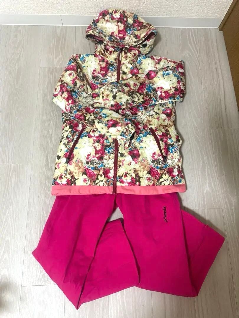スノーボード ウェア 上下セット 花柄 - メルカリ