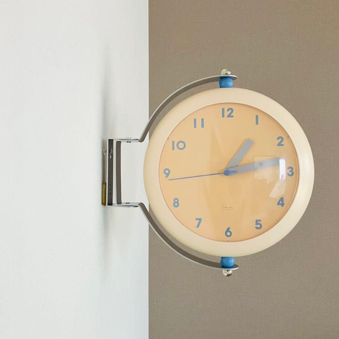 マイケル・グレイブス ダブルフェイスクロック 両面掛け時計 ポスト