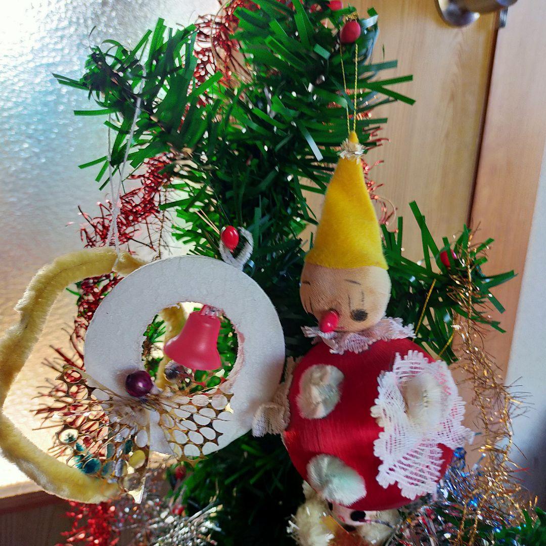 昭和レトロ クリスマスツリー 高さ90cm オーナメント付き - メルカリ