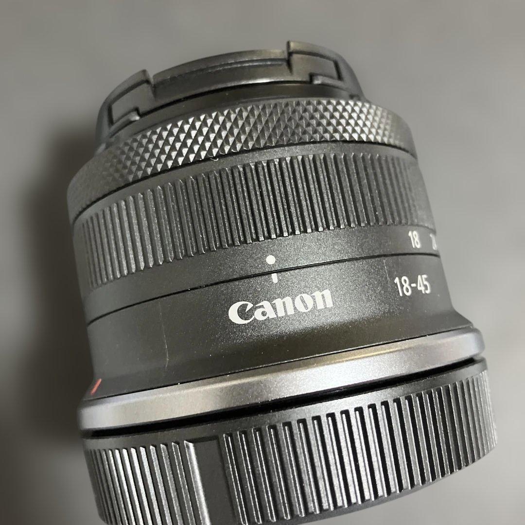 極上品Canon標準レンズRF-S18-45mm F4.5-6.3 IS STM