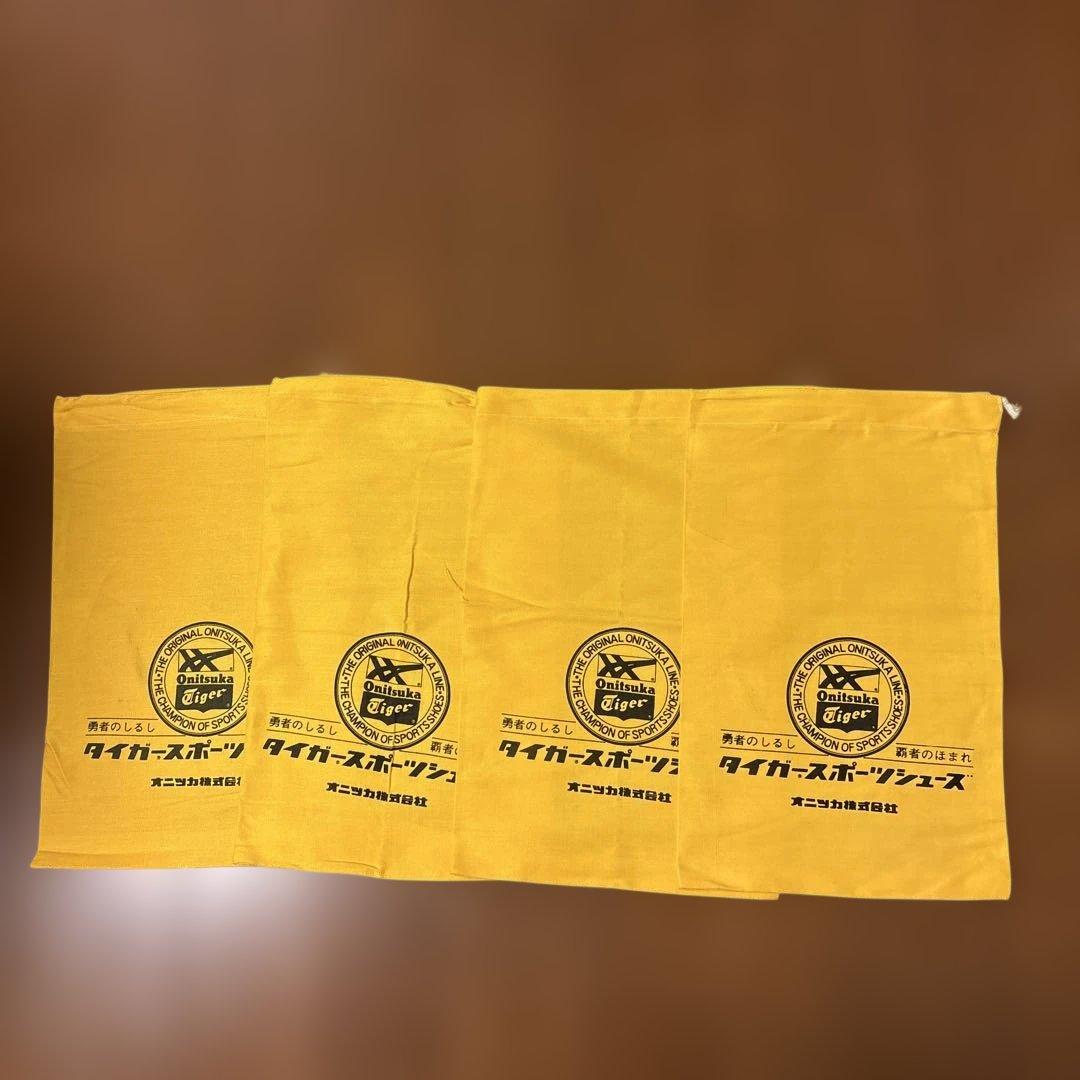 Onitsuka Tiger オニツカタイガー 靴袋1975年未使用4枚セット - メルカリ