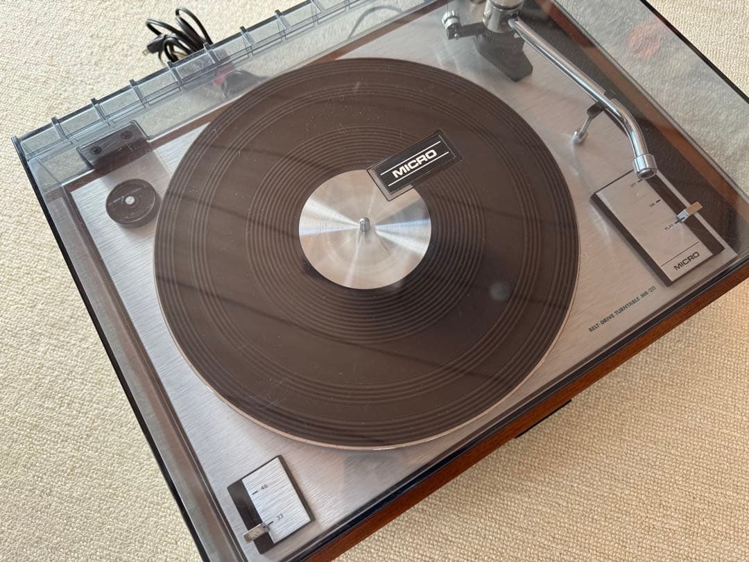 動作品 MICRO MR-211 50Hz レコードプレーヤー MICRO MR-211の仕様 マイクロ精機