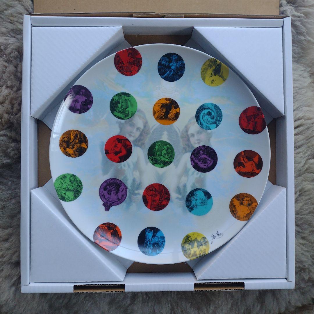 横尾忠則 森永製菓 100周年記念プレート　天使が集う、パーティープレート 横尾忠則 森永製菓 100周年記念プレート 天使が集う、パーティー