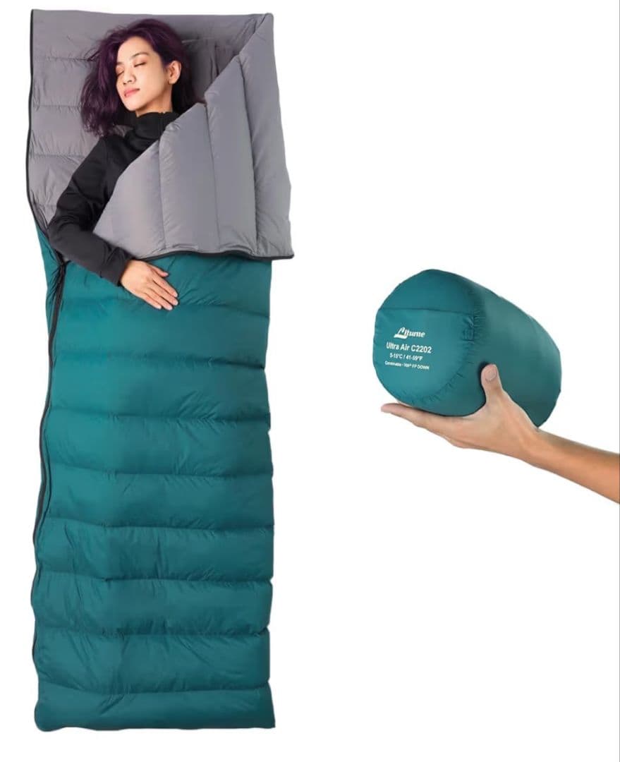 美品】軽量シュラフ565g スリーシーズン用 Litume C2202 寝袋 - メルカリ