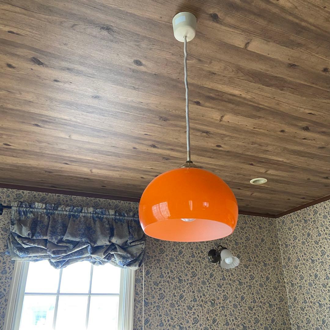 昭和レトロ 天井照明 ペンダントライト 当時物 レトロポップ - メルカリ