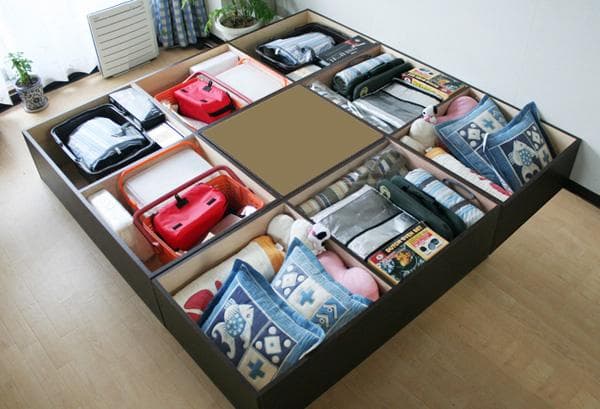 546 ダークブラウンユニット畳セット（1畳タイプ4本セット）