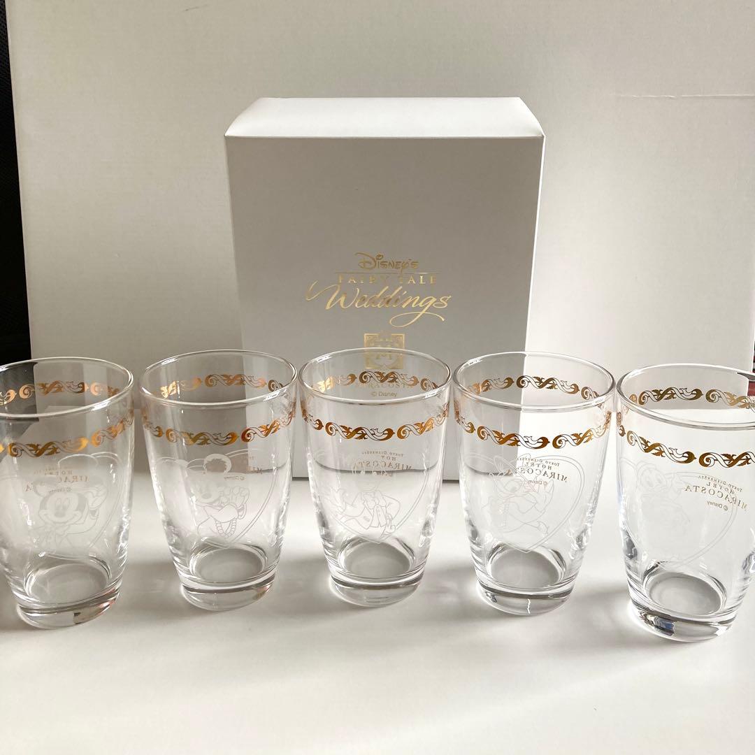 新品未使用】ディズニー ホテルミラコスタ ウェディング グラス5個
