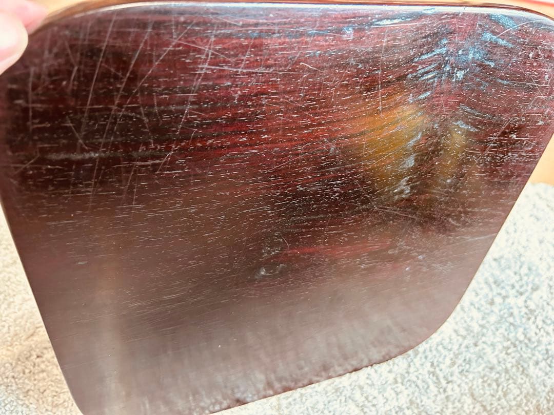 紫檀製 花瓶台 紫檀台 お重い 2.5kg