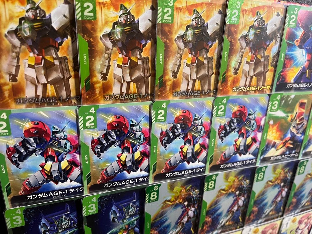 岡本光　ガンダムカードゲーム　構築済デッキ　緑白　ガンダムAGE エイジ