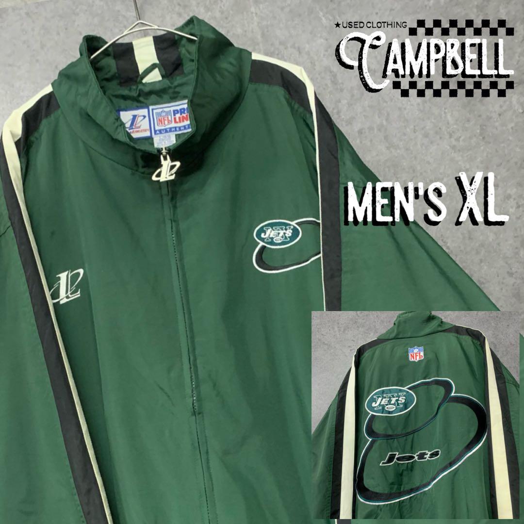 激レアXL☆EU輸入90s】NFLジェッツ 両面刺繍ナイロンジャケット - メルカリ