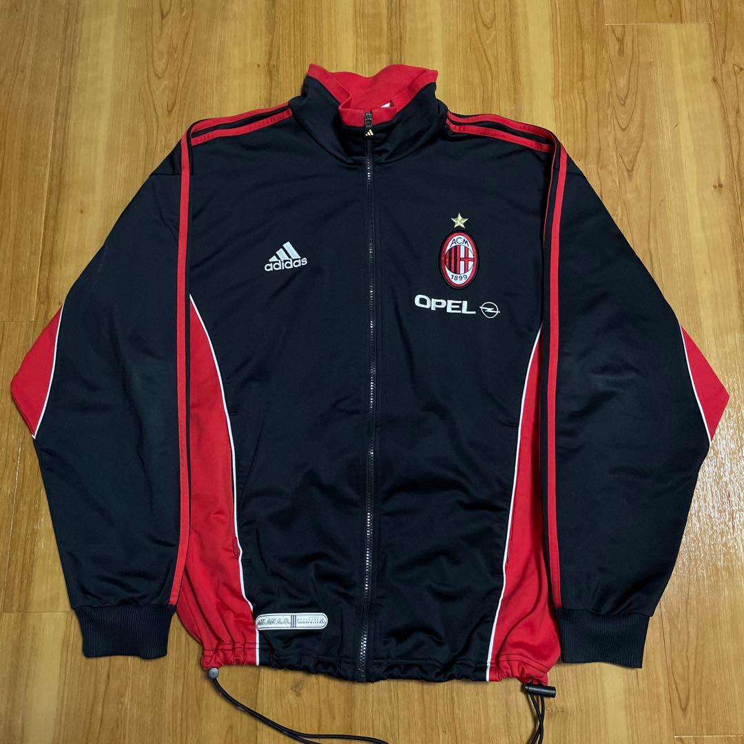 adidas ACミラン ジャージ 黒/赤アンセムジャケット adidas アディダス ACミラン ジャージ 黒 赤 トラックジャケット