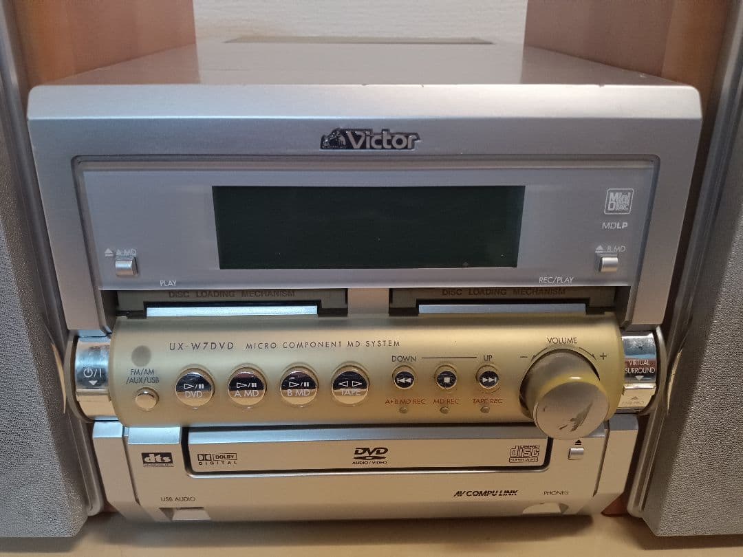 Victor DVD/CD/ダブルMDコンポ UX-W7DVD 2004年製 - メルカリ