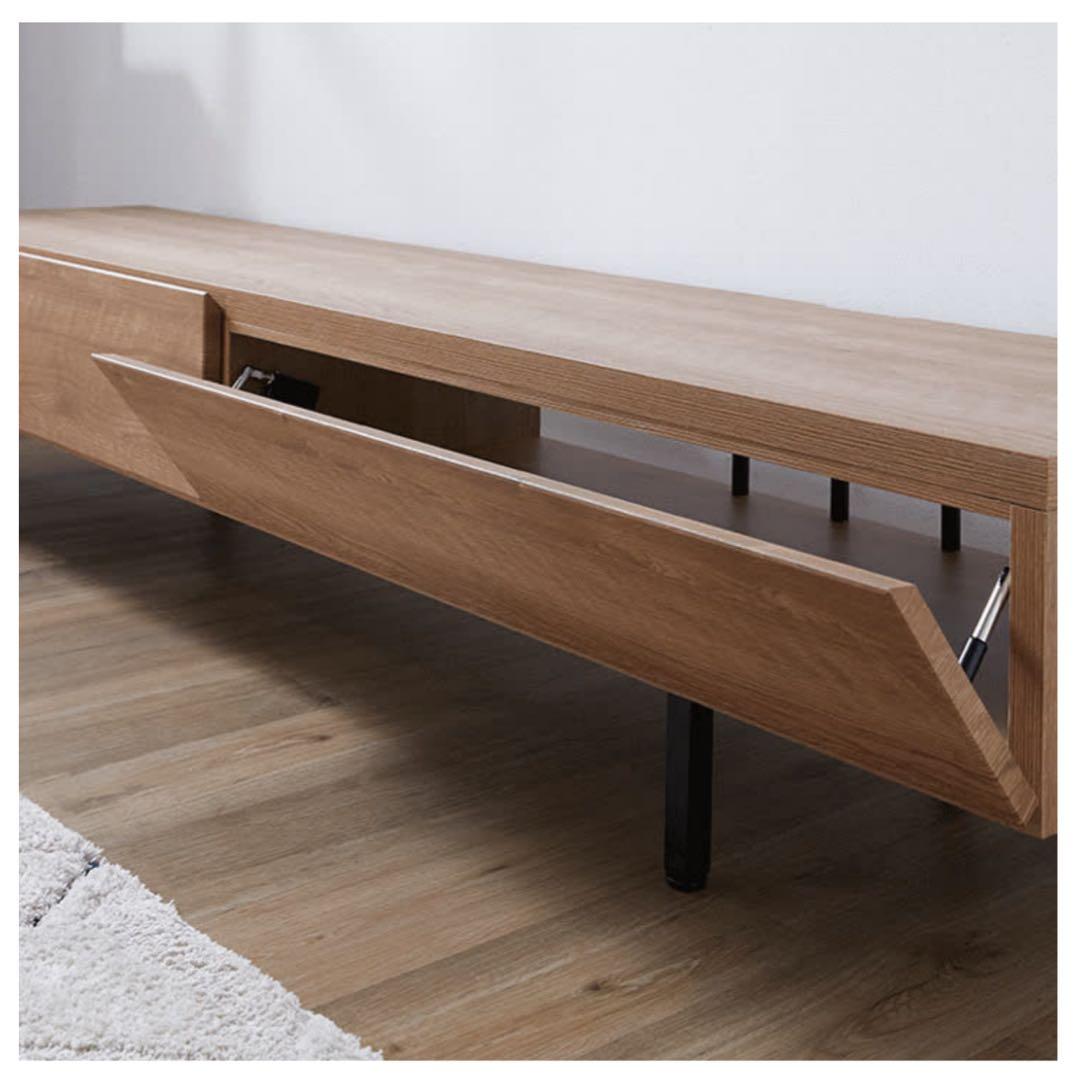 引越し処分】LOWYA テレビボード 幅180 日本製 木目調 収納付 - メルカリ