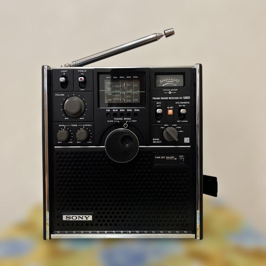 動作美品！●スカイセンサ－　5800 ●昭和のBCL傑作機！ ソニー ICF-5800 – BCLブームの火付け役 | 【昭和レトロ】ゴールデン