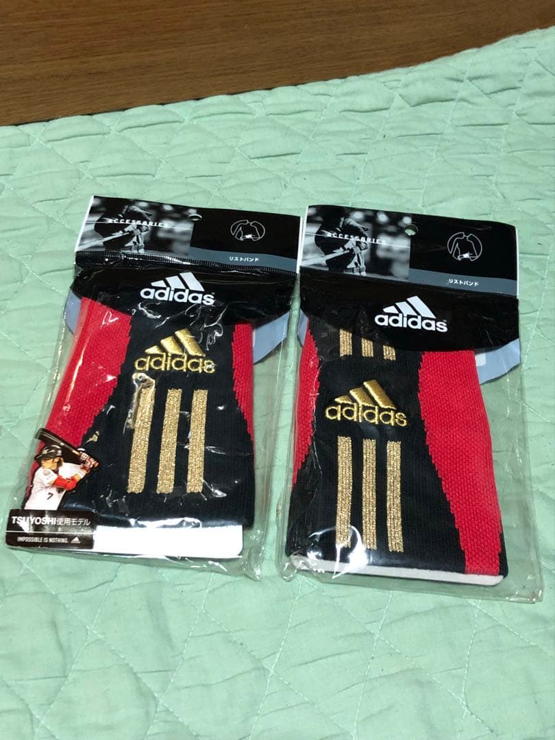 激レア アディダス adidas リストバンド 西岡剛モデル2個セット ロング