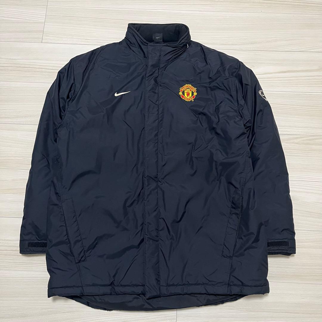 NIKE × マンチェスター・ユナイテッド 中綿ベンチコート ブラック L